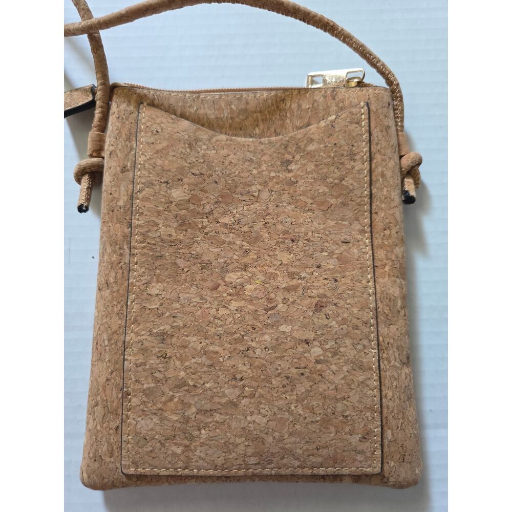 Vegan Cork Shoulder Crossbody Bag Purse Phone Nautical Ocean Print - Picture 3 of 6